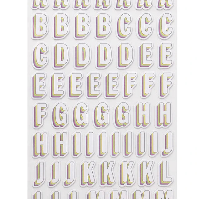 Thickers - Sweet Rush Alphabets