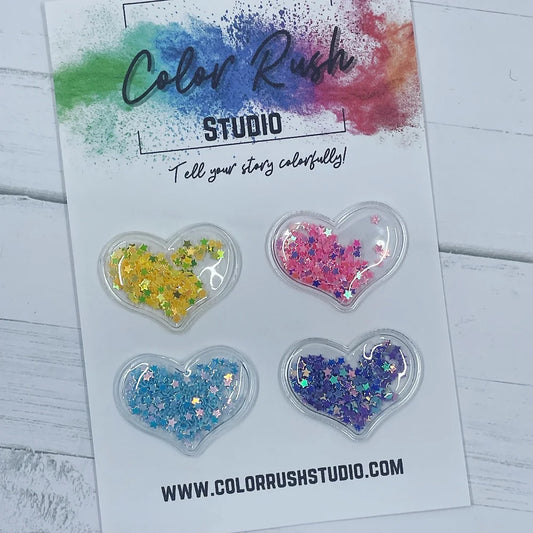 Embellishments - Shaker Sparkle Hearts