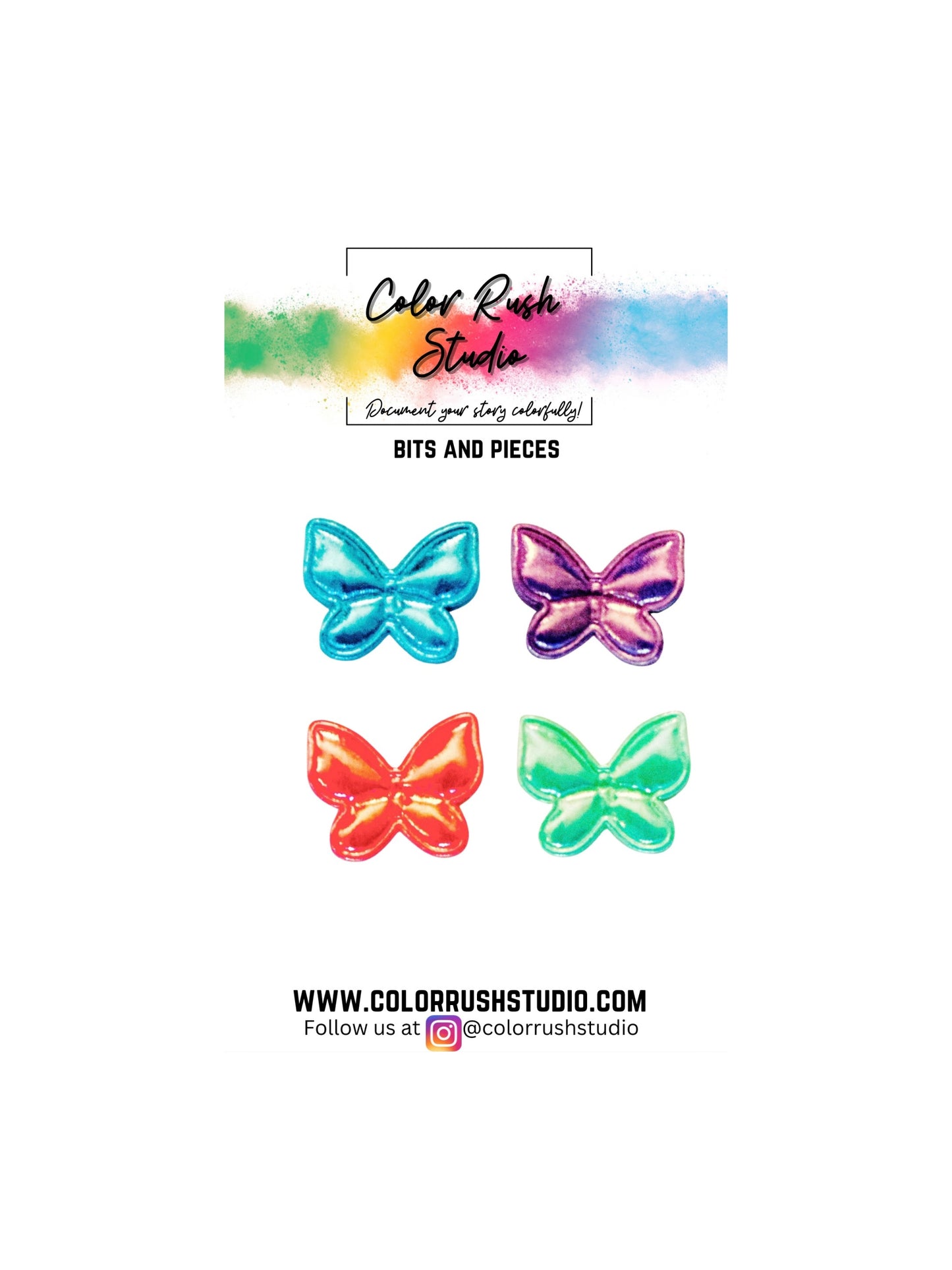Embellishments - Shiny Butterflies