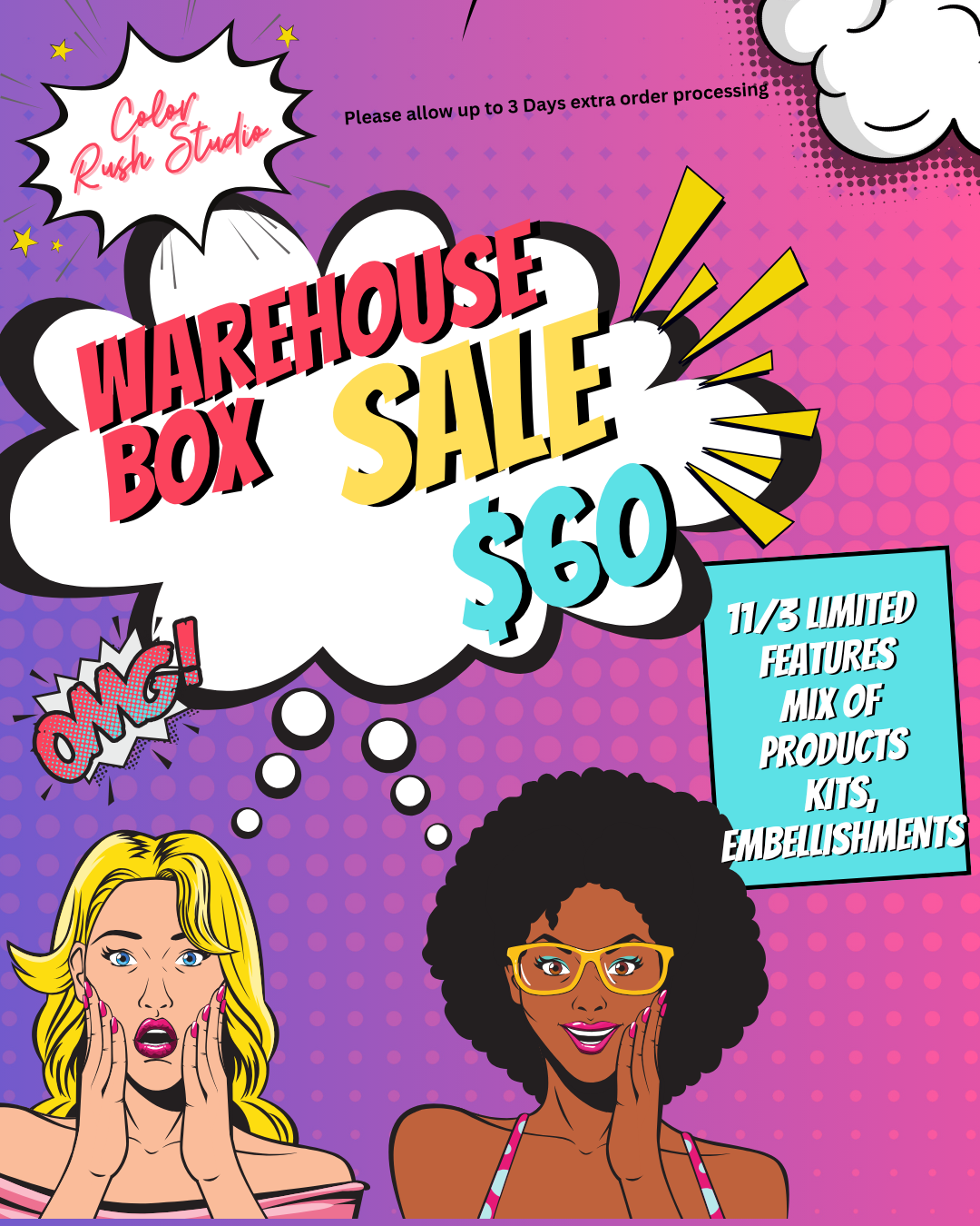 **OMG Warehouse Box Sale**