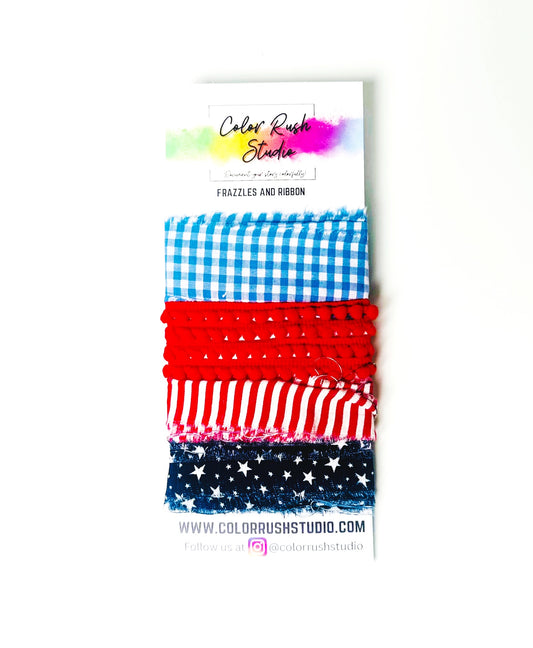 Frazzles and Ribbon - Stars and Stripes