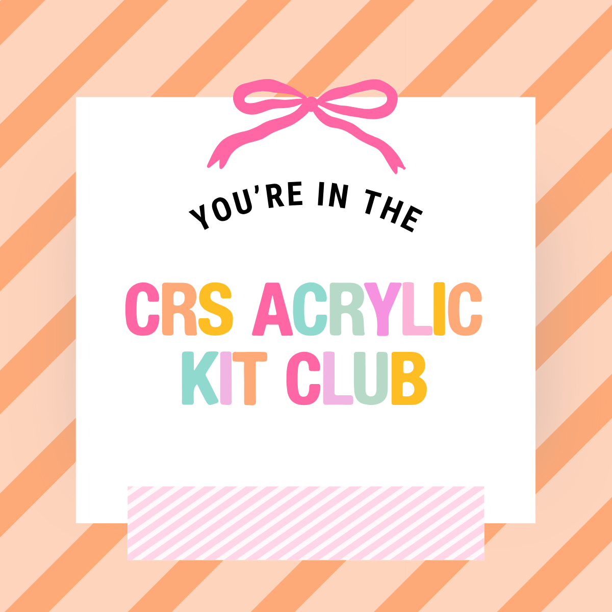 Club - Acrylic Monthly Subscription