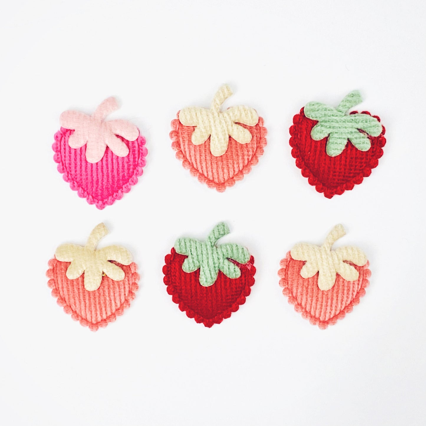 Embellishments - Corduroy Strawberries
