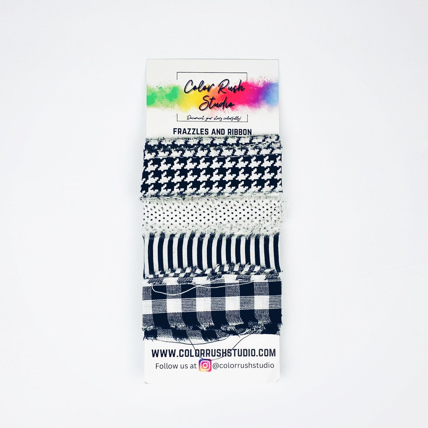 Frazzles and Ribbon - Basic Black and White