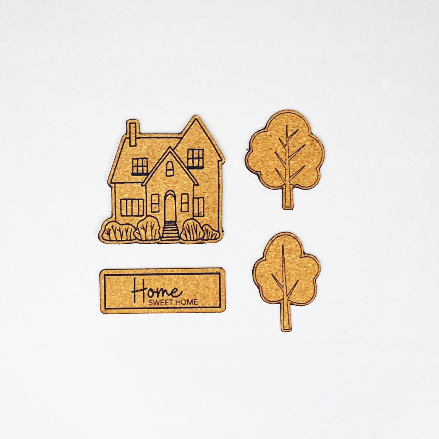 Embellishments - Cork Home Sweet Home