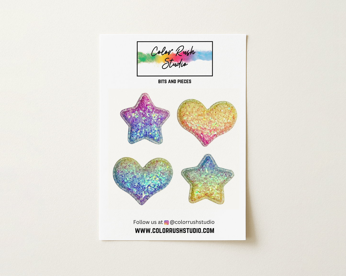 Embellishments - Sparkle Hearts and Stars