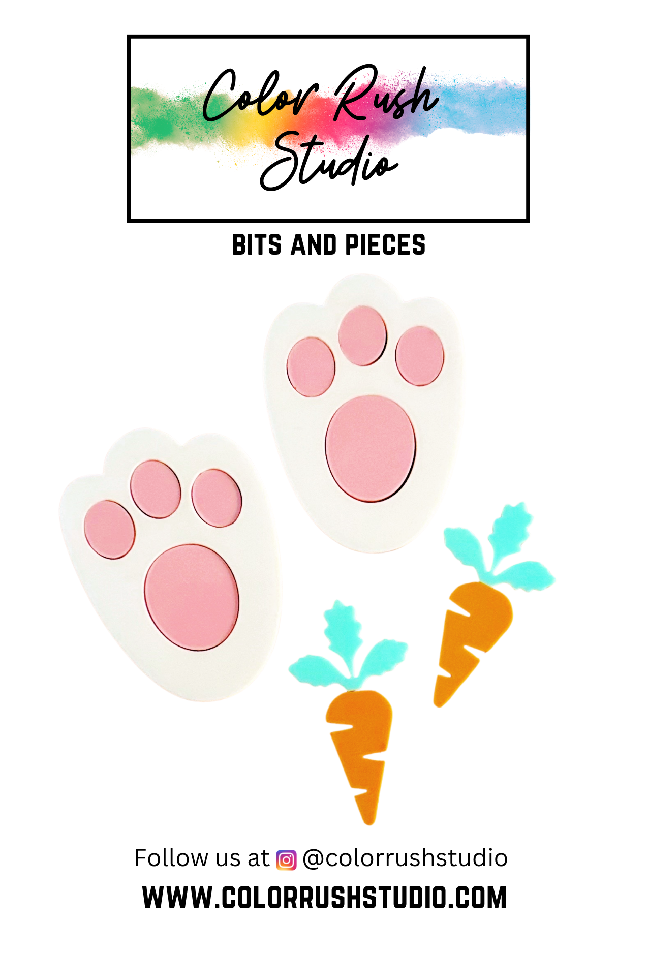 Acrylic - Bunny Feet