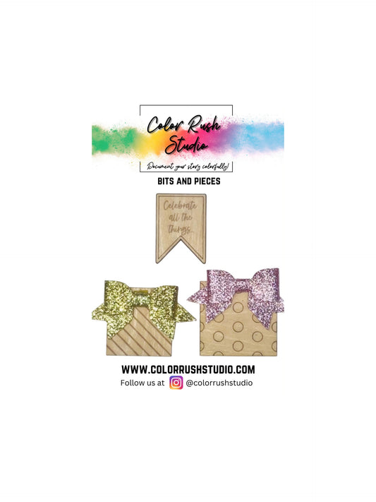 Embellishments - Wood Engraved Presents