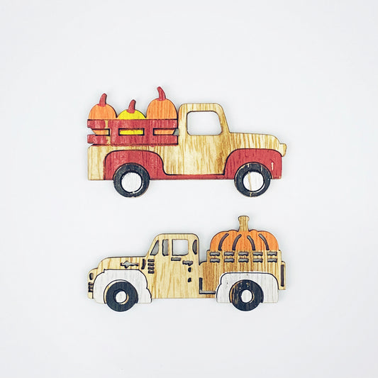 Embellishments - Wood Fall Trucks