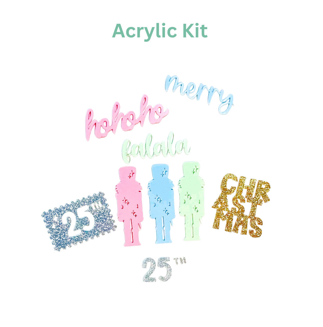 Club - Holly Jolly Acrylic Club - Shipping 11/5/2024