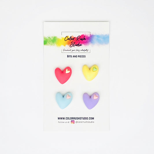 Embellishments - Resin Bold Hearts