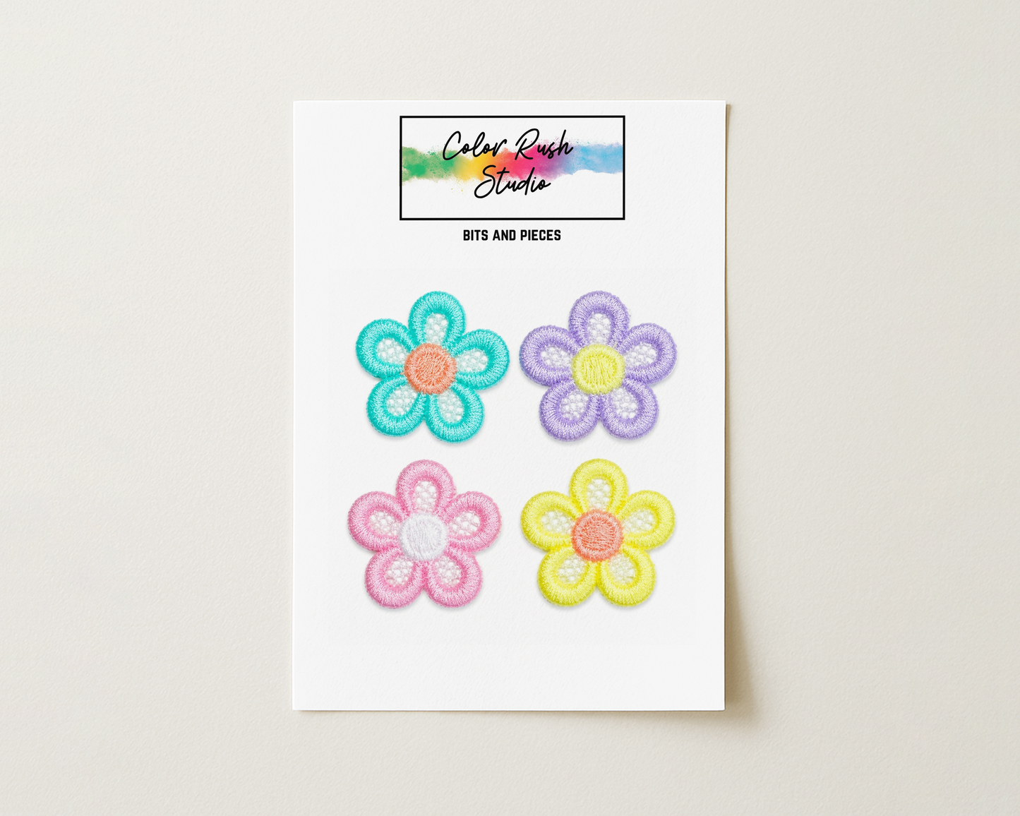 Embellishments - Embroidered Flowers