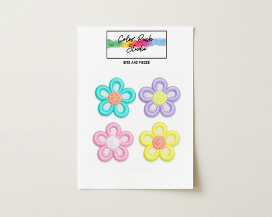 Embellishments - Embroidered Flowers