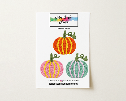 Embellishments - Embroidered Perfect Pumpkins