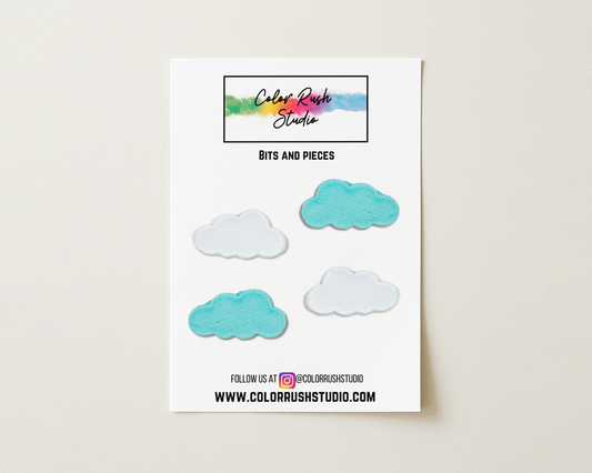 Embellishments - Fabric Fluffy Clouds
