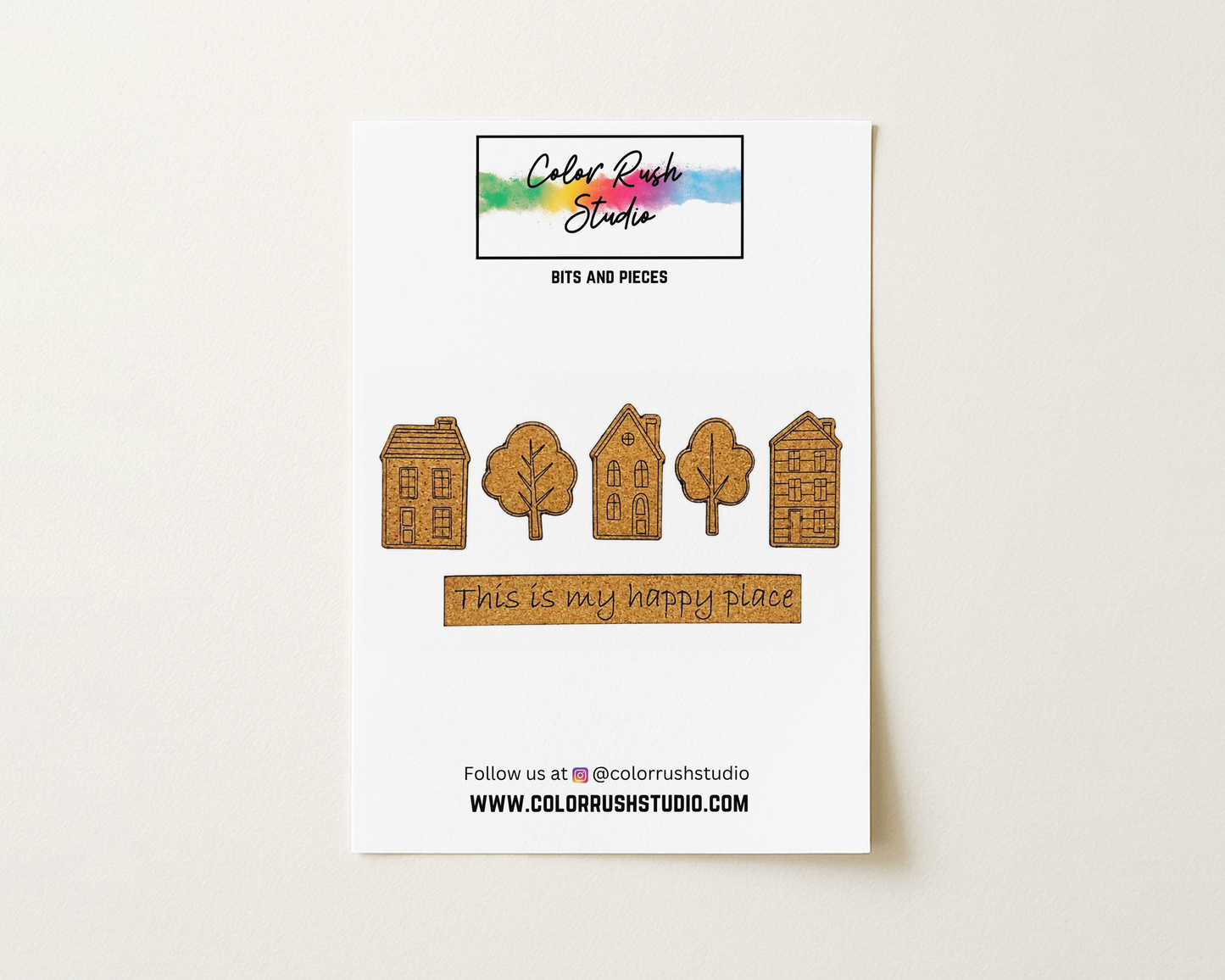Embellishments - Cork Happy Place