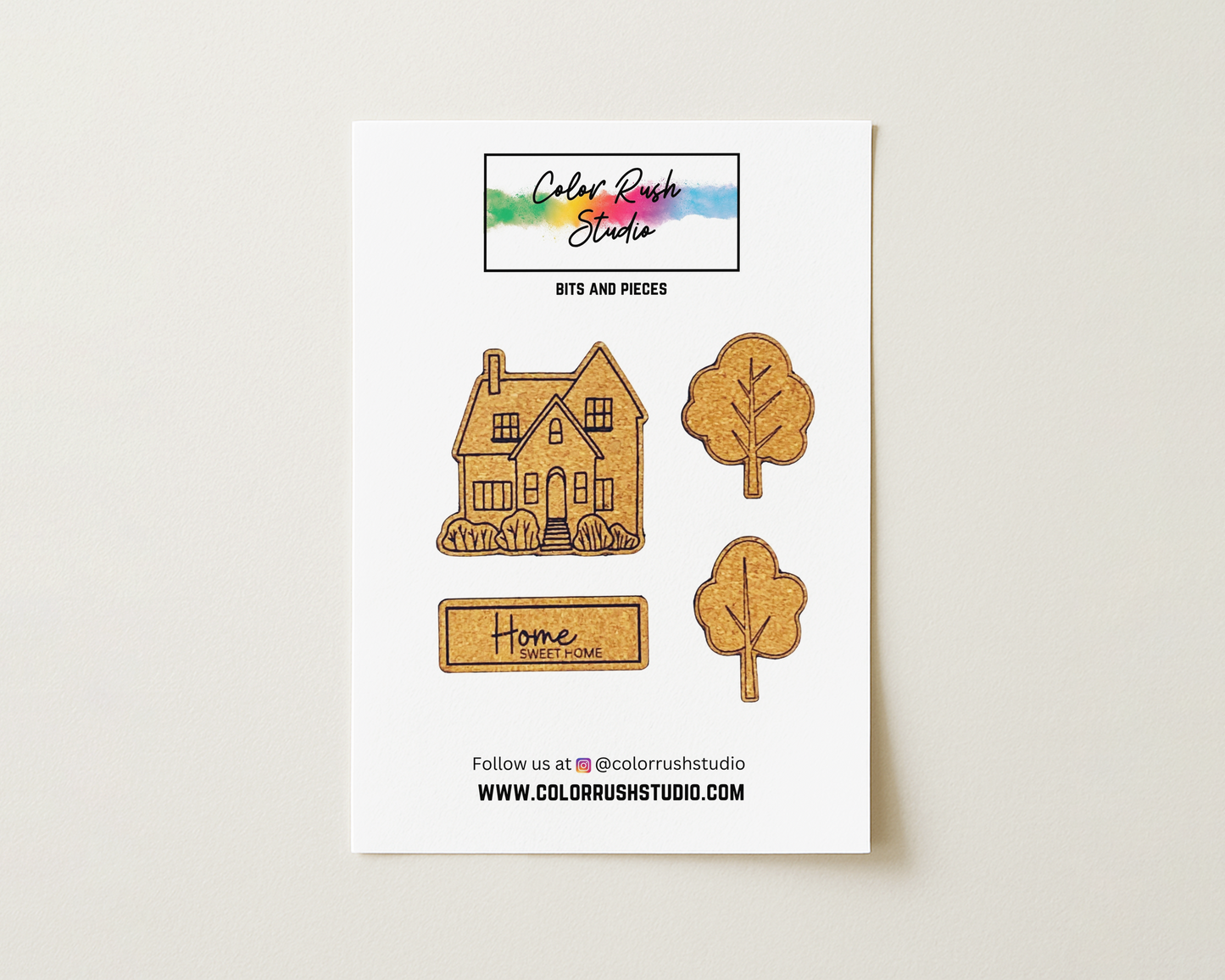 Embellishments - Cork Home Sweet Home