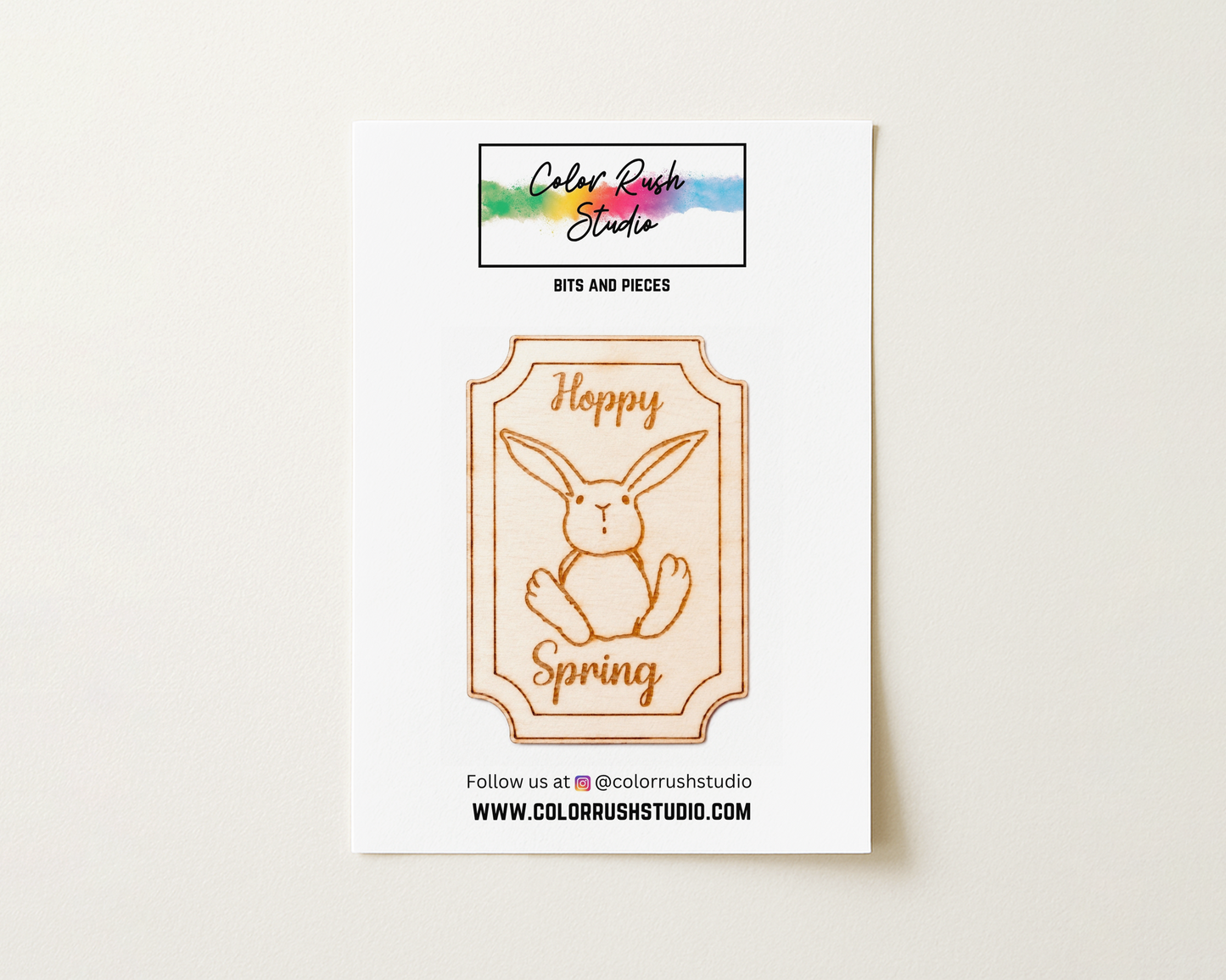 Embellishments - Wood Engraved Bunny
