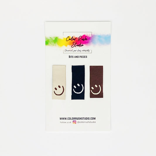 Embellishments - Sewing smile Tags