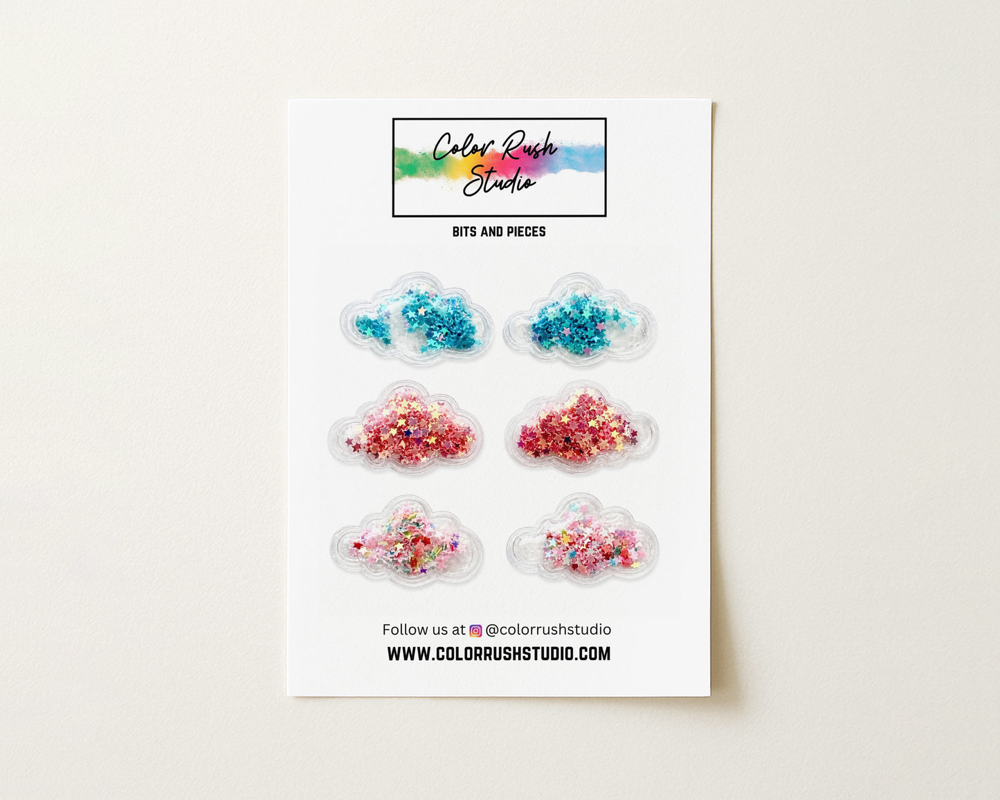 Embellishments - Shaker Sparkle Clouds