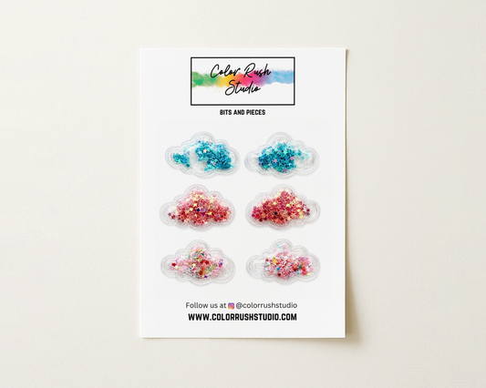 Embellishments - Shaker Sparkle Clouds