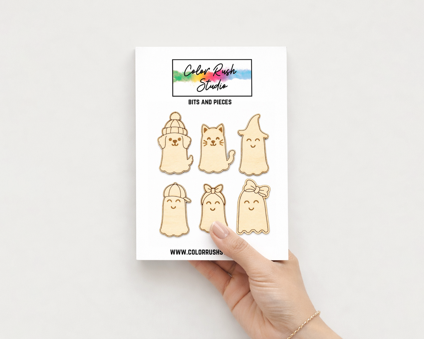 Embellishments - Adorable Wood Ghost’s