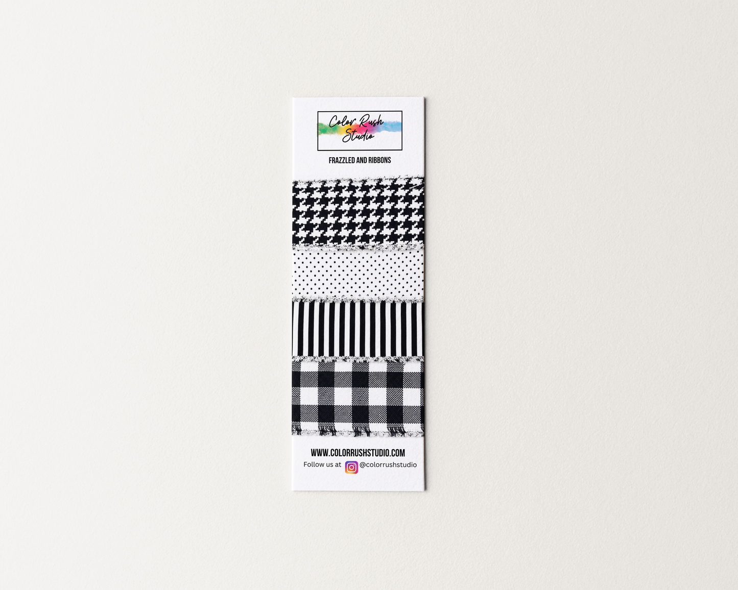 Frazzles and Ribbon - Basic Black and White