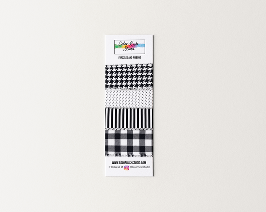 Frazzles and Ribbon - Basic Black and White