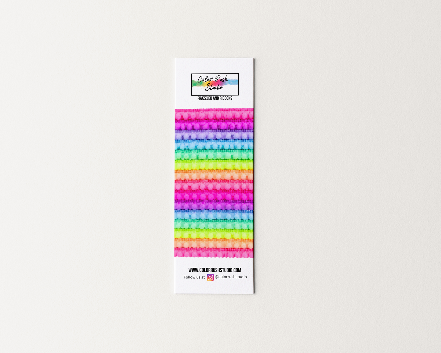 Frazzle and Ribbons - Pom Pom Rainbow